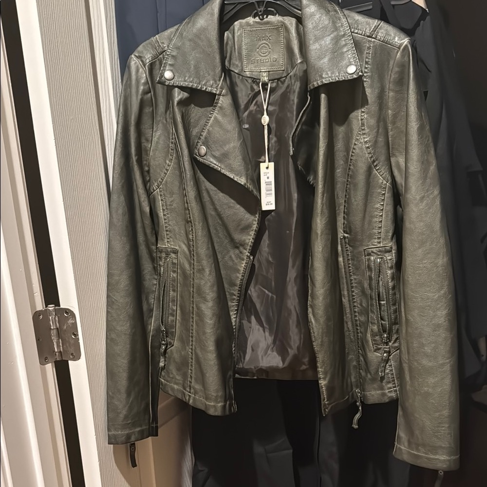 Women's Green Leather Jacket